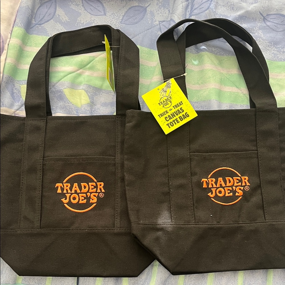 Trader Joe's Brown Canvas Mini Bag
